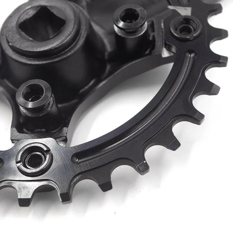 Prowheel MTB Mountain bike crankset 170mm 175mm 30/32/34/36/38/40/42t chainring 64 104 bcd square taper crank bicycle Crankset
