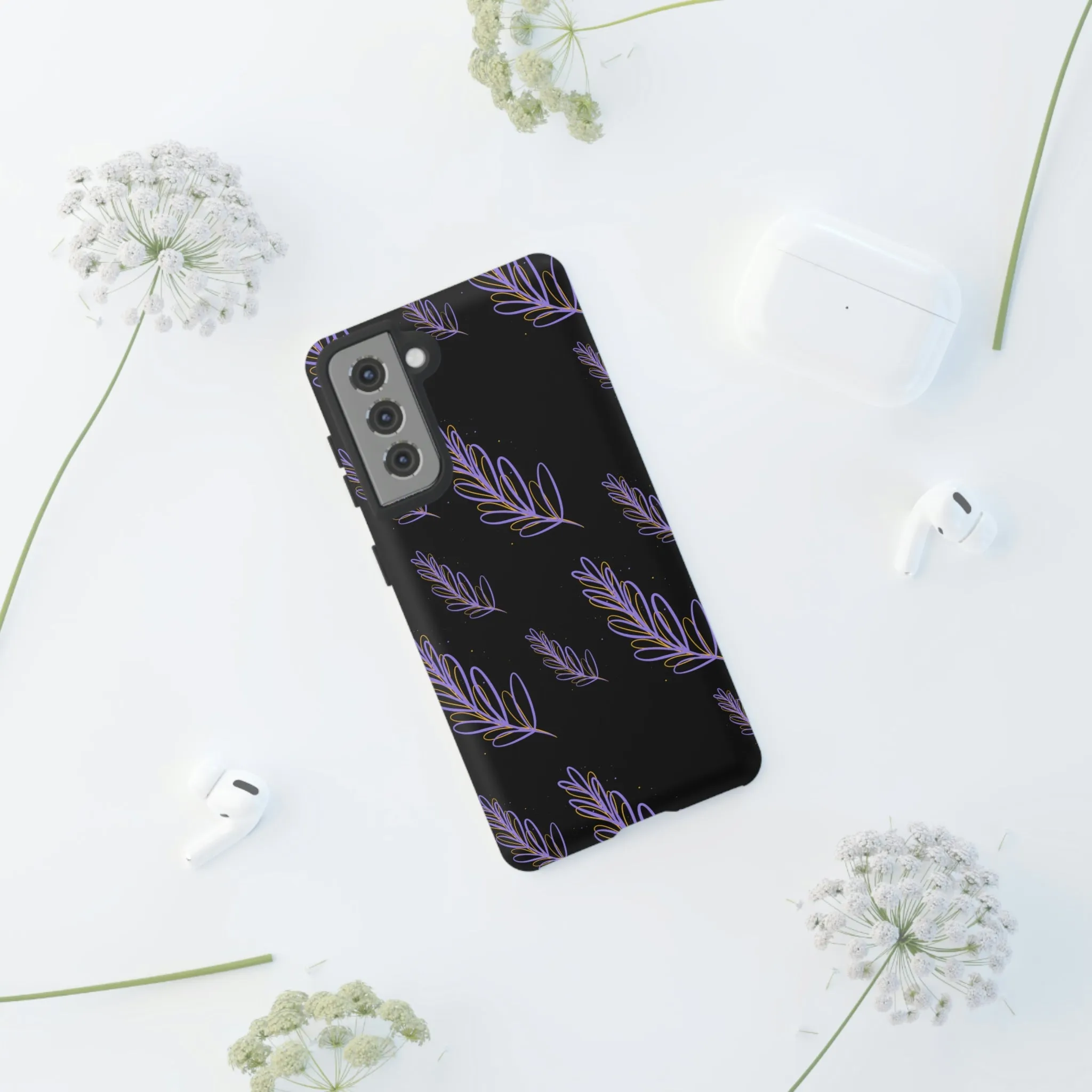 purple leaf Tough Cases