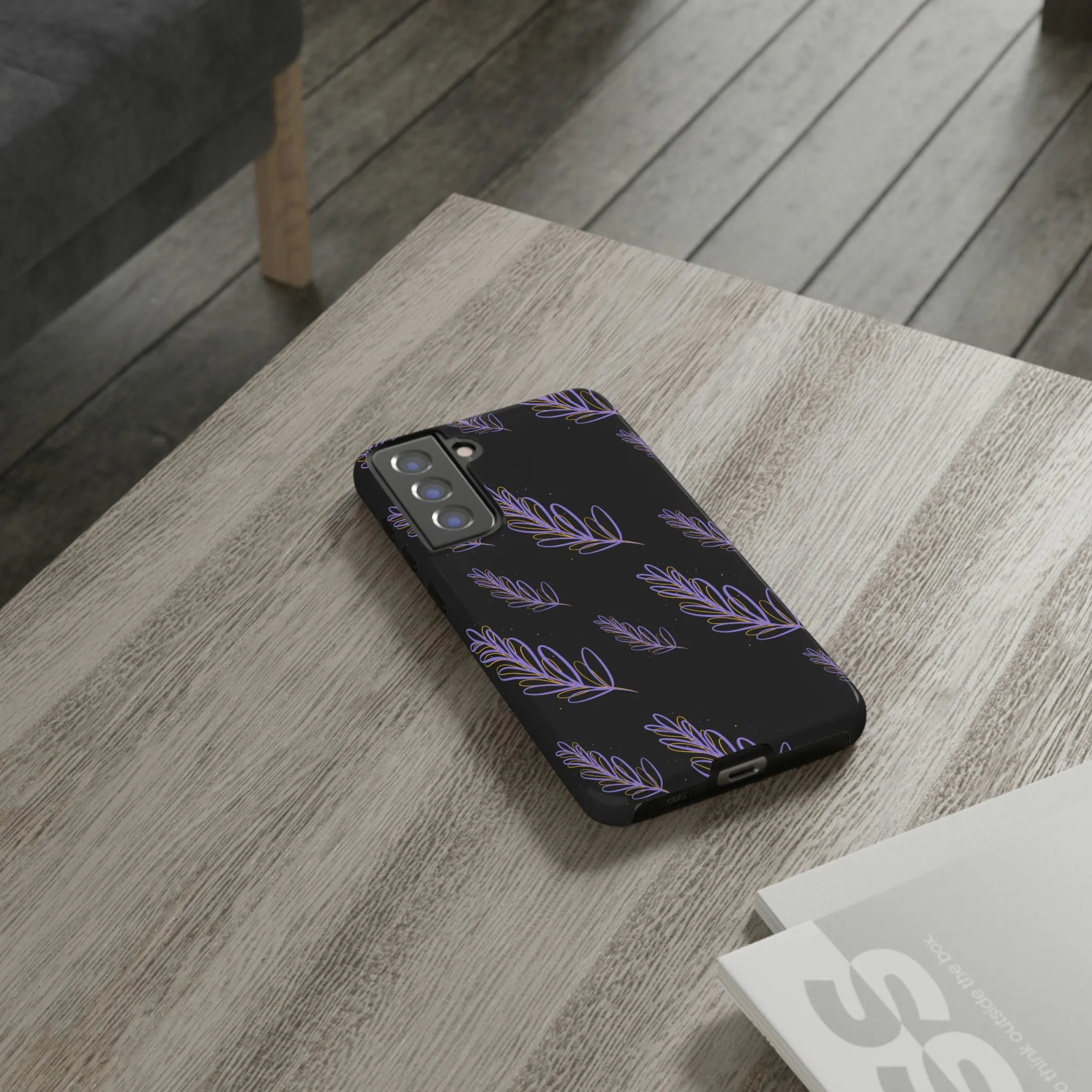 purple leaf Tough Cases