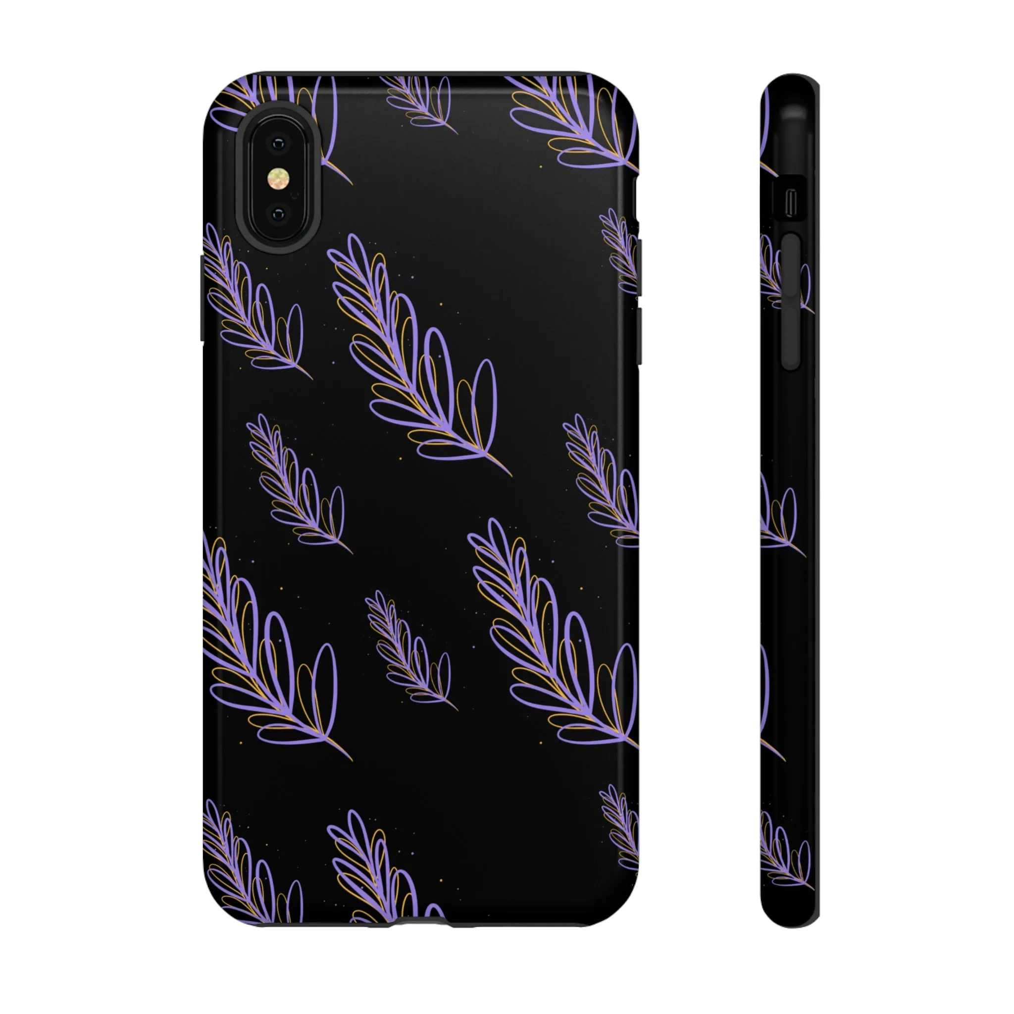 purple leaf Tough Cases