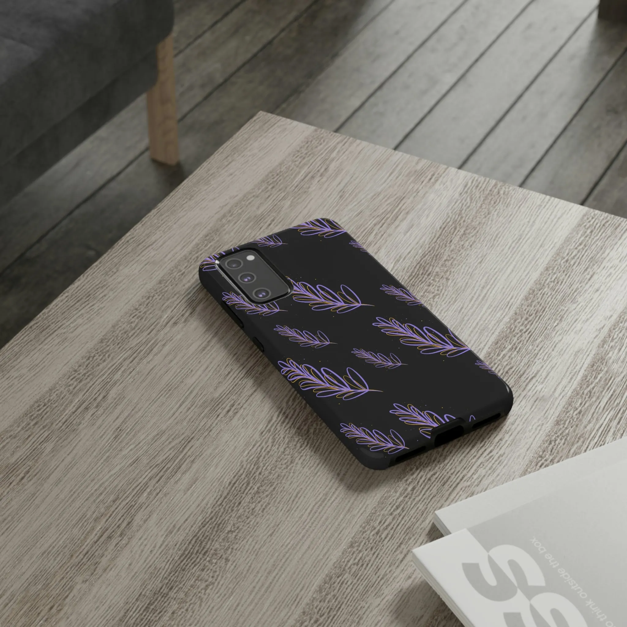 purple leaf Tough Cases