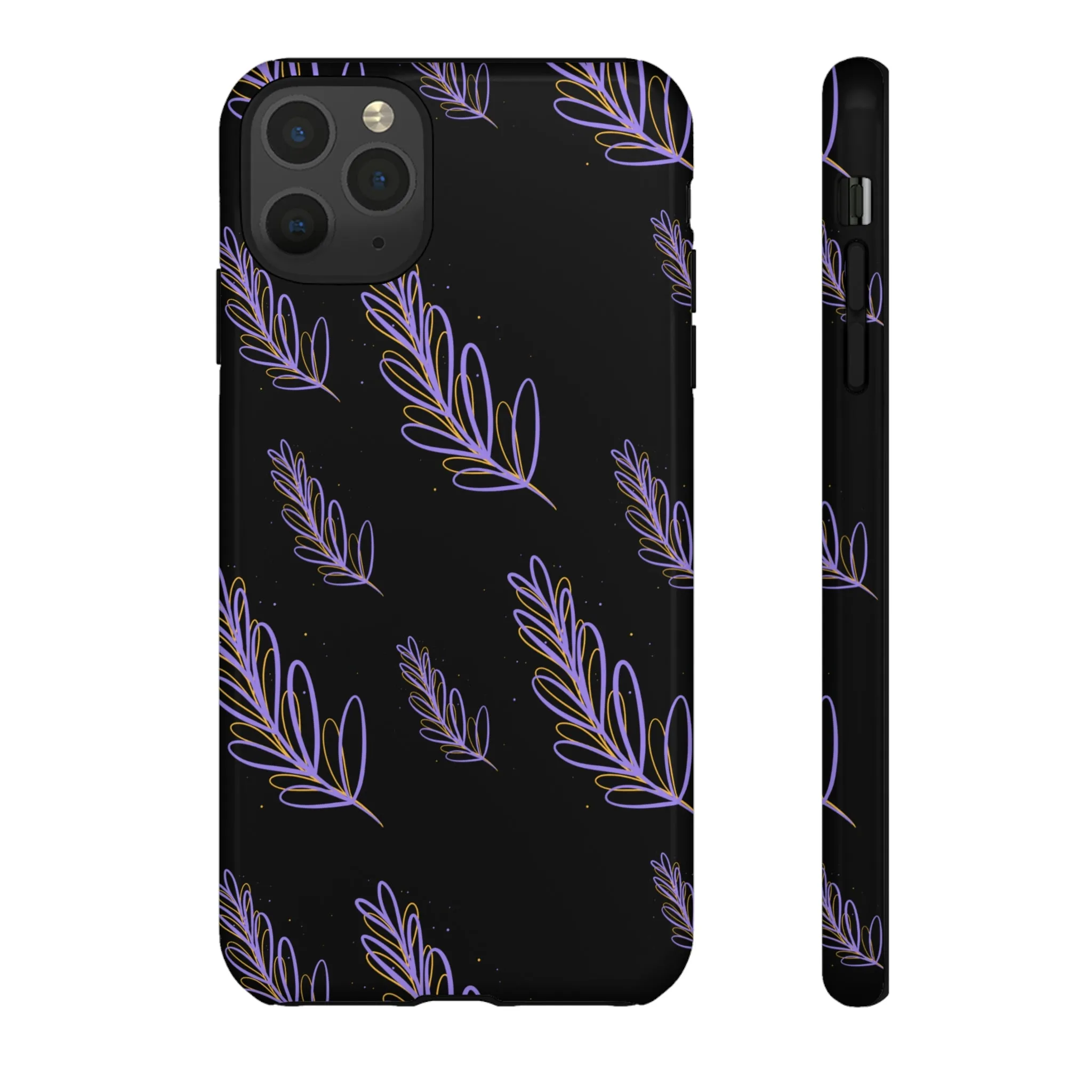 purple leaf Tough Cases