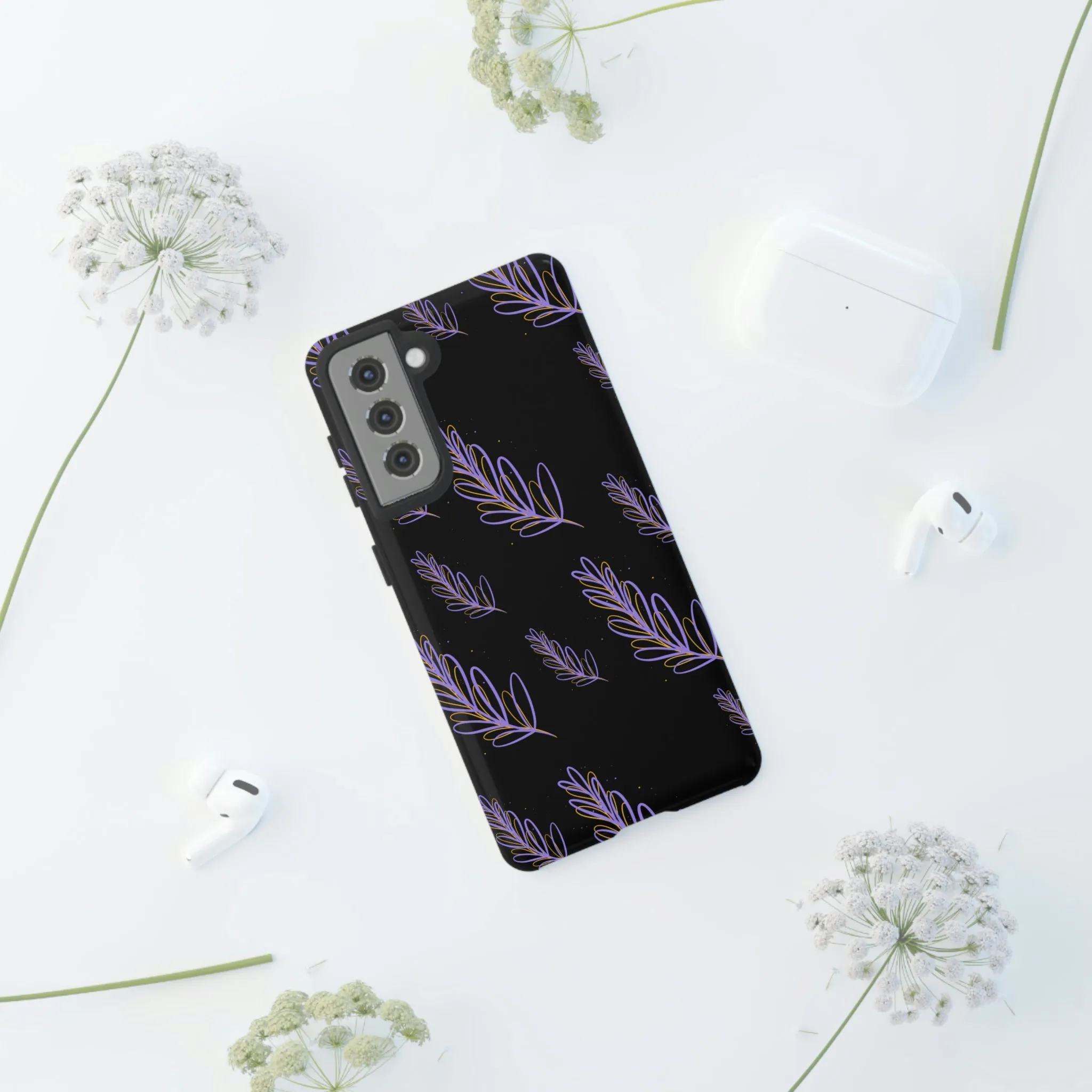 purple leaf Tough Cases