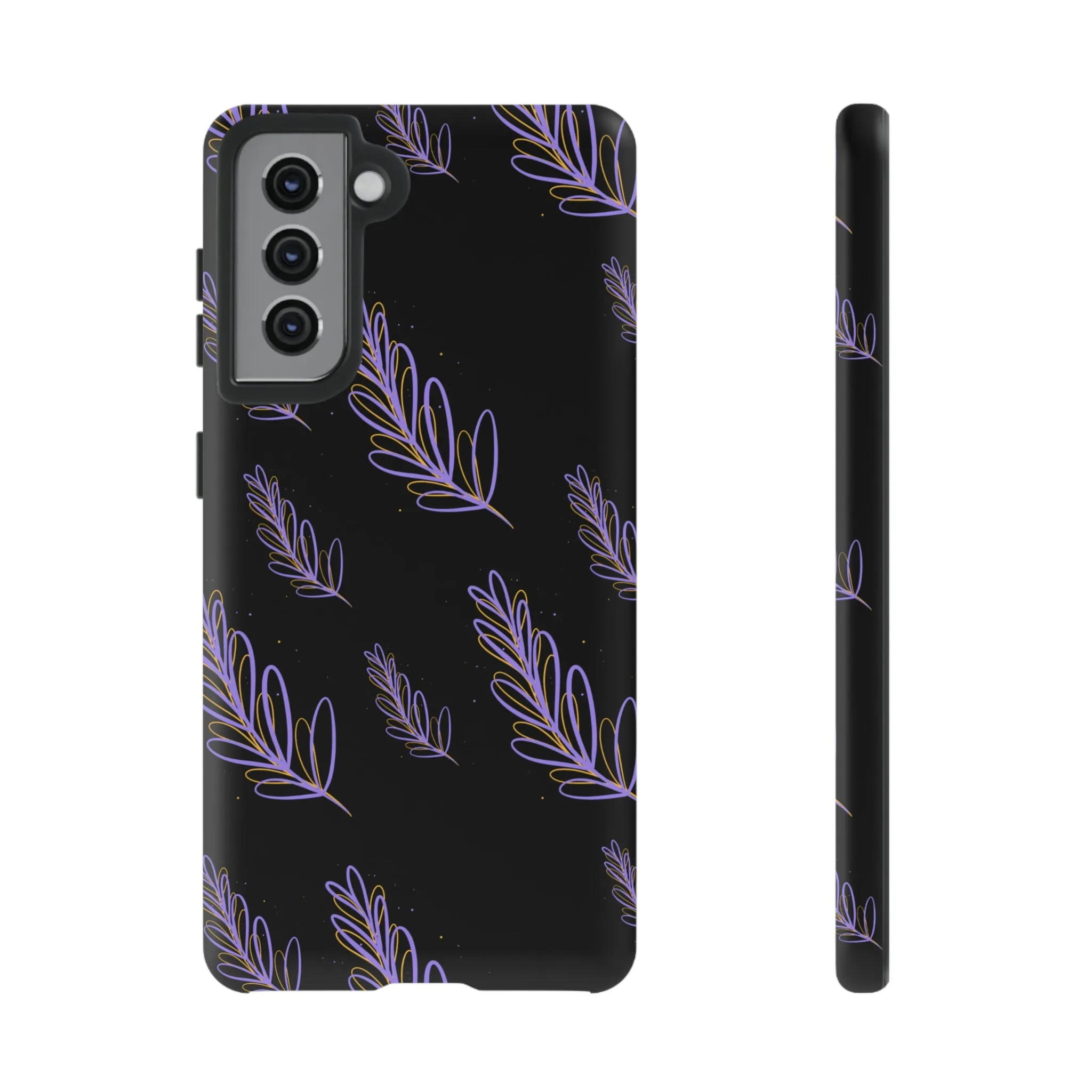 purple leaf Tough Cases