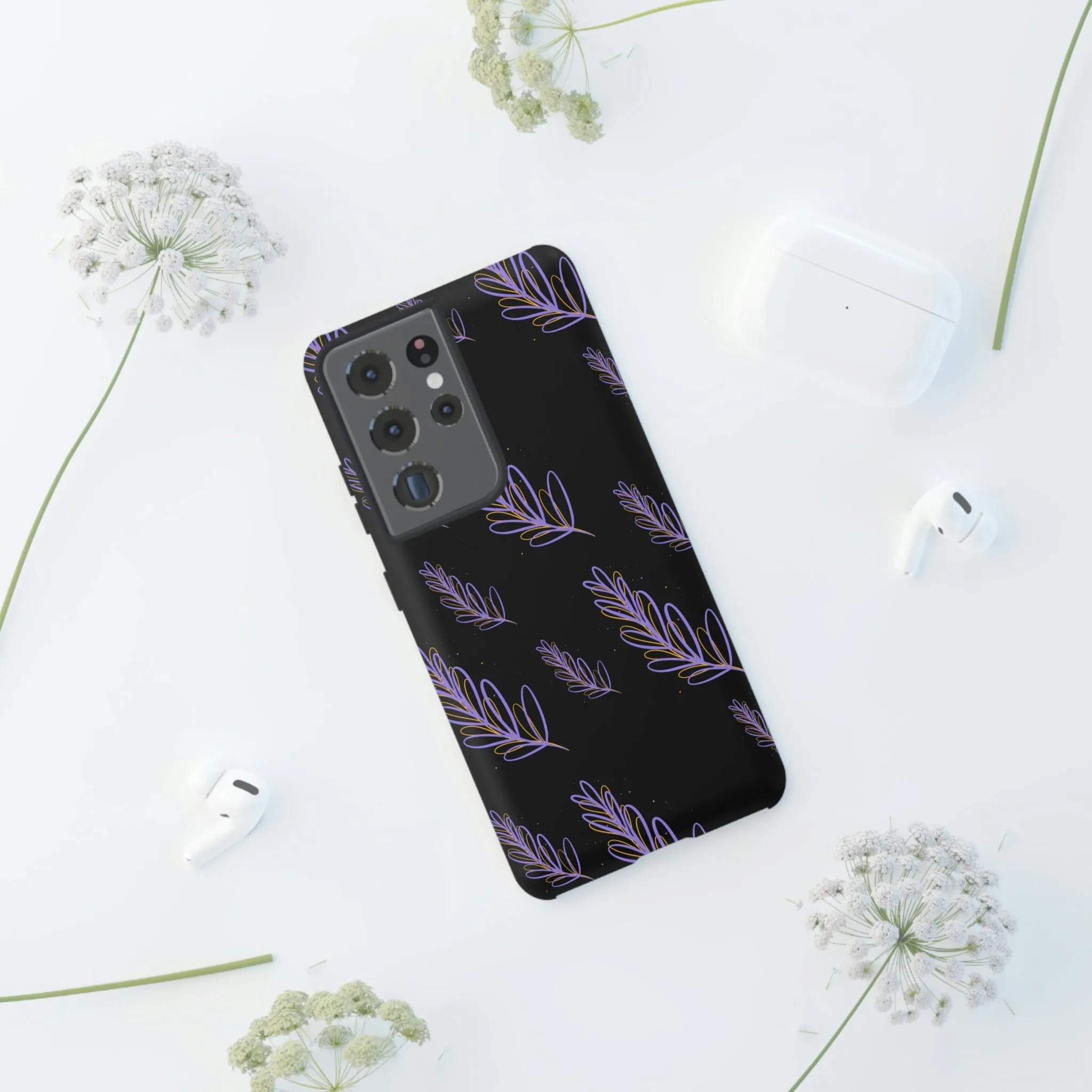 purple leaf Tough Cases