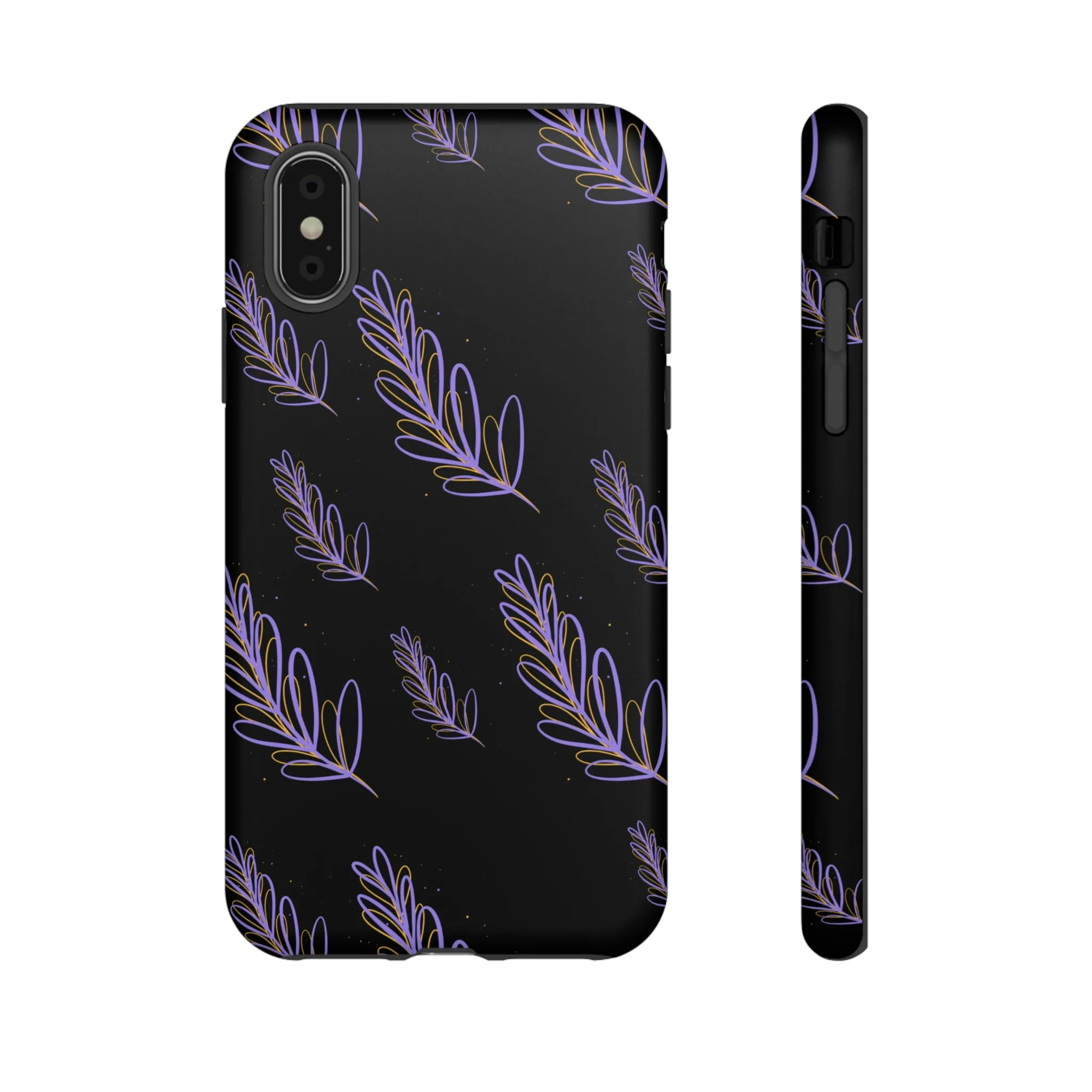 purple leaf Tough Cases