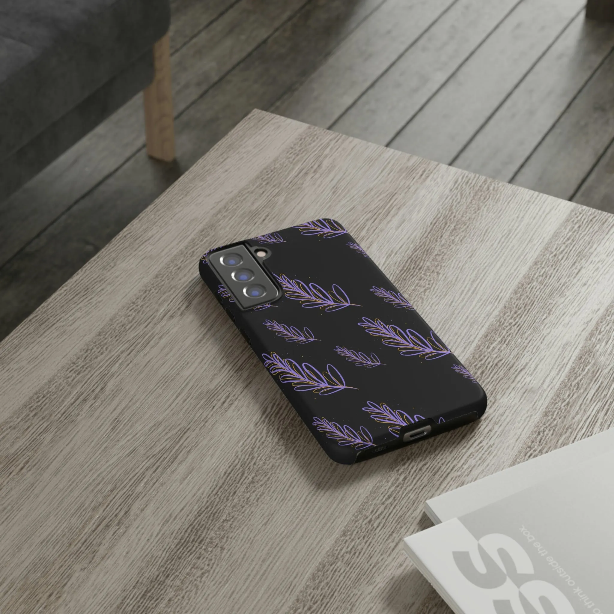 purple leaf Tough Cases