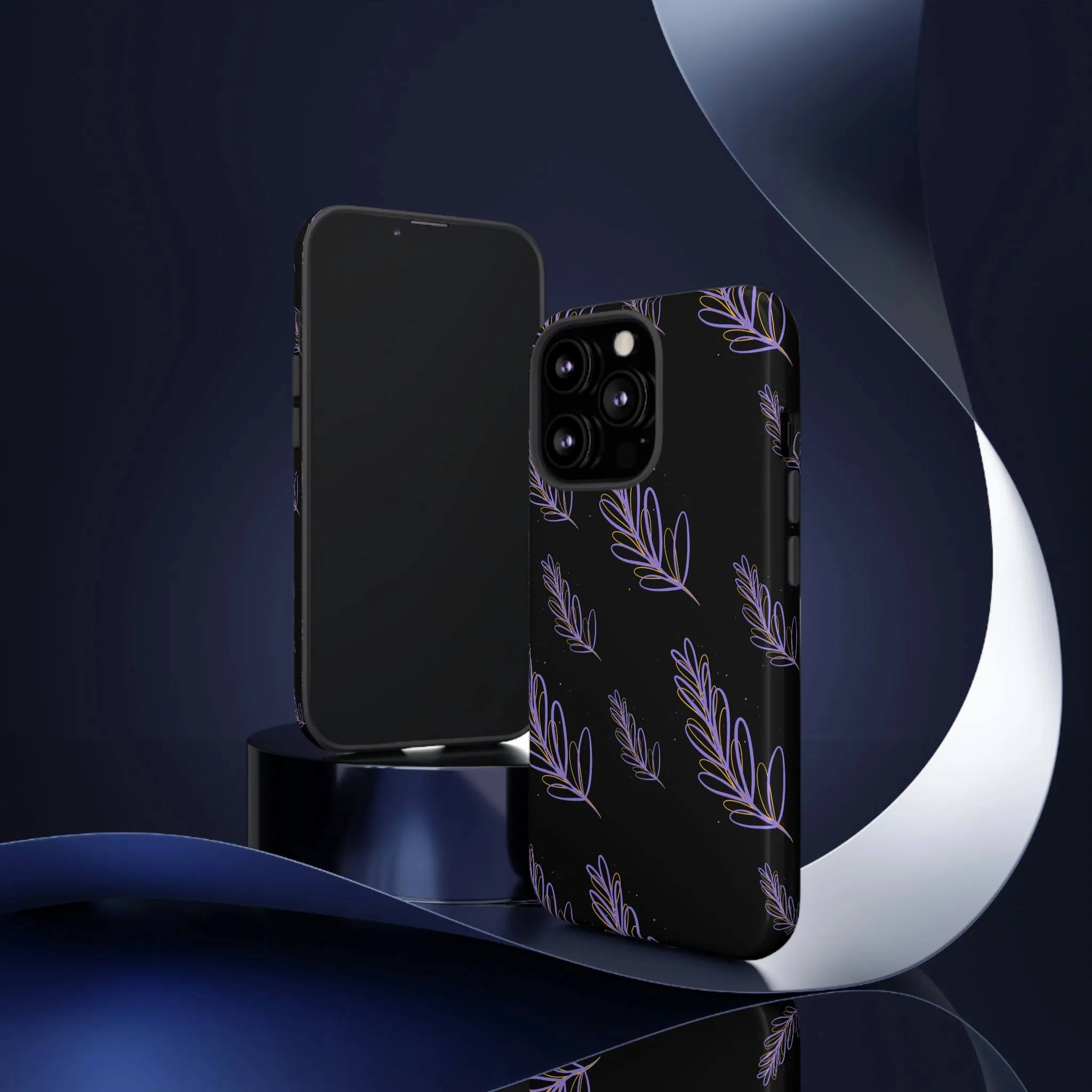 purple leaf Tough Cases