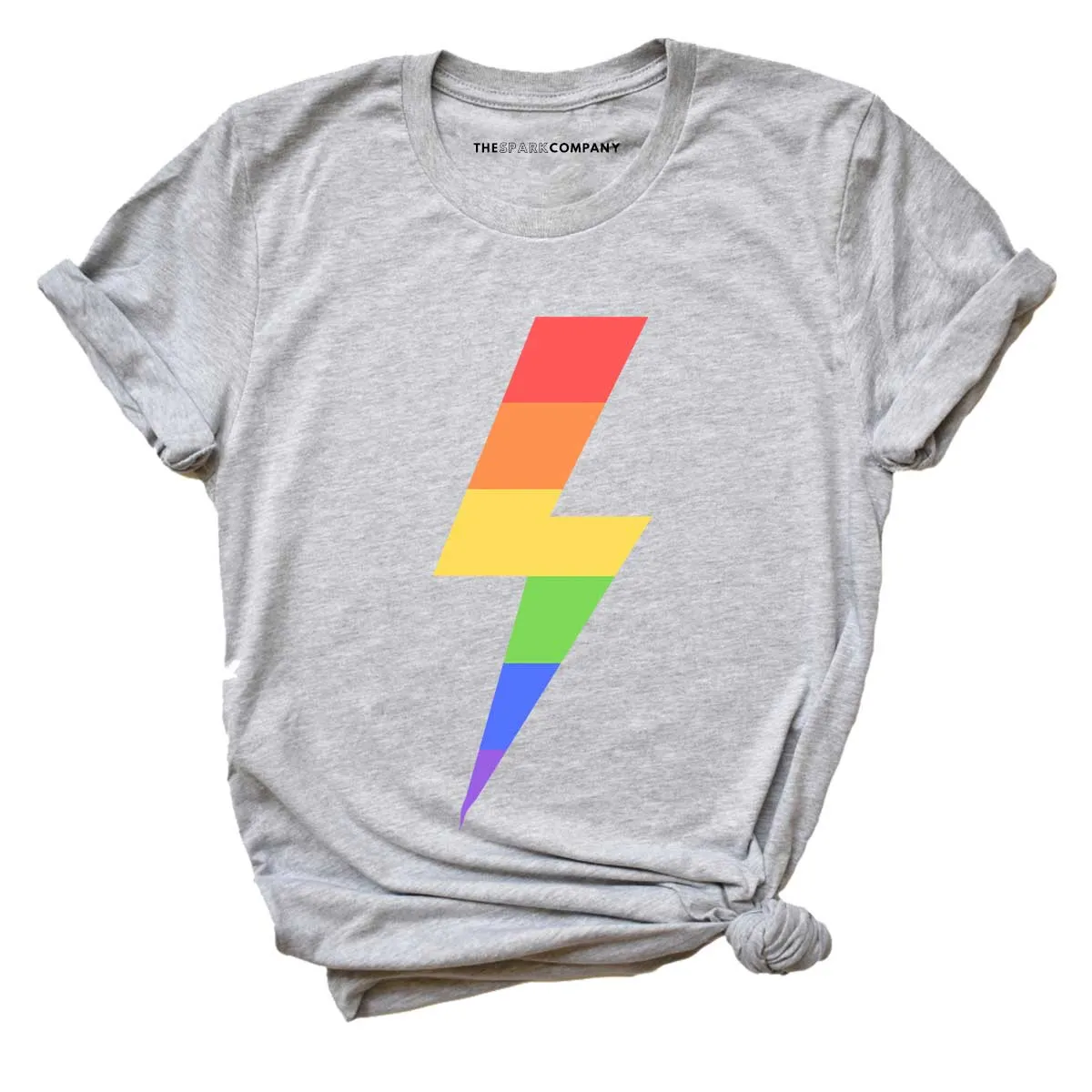 Rainbow Lightning Bolt LGBTQ  T-Shirt