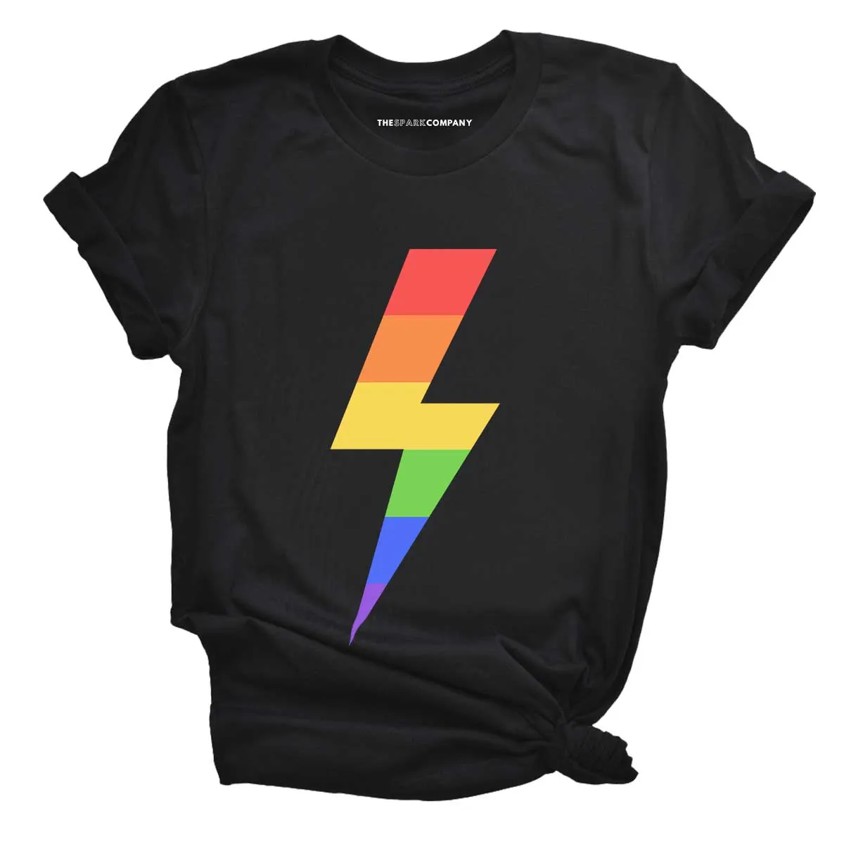 Rainbow Lightning Bolt LGBTQ  T-Shirt
