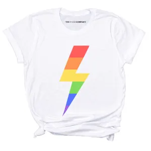 Rainbow Lightning Bolt LGBTQ  T-Shirt