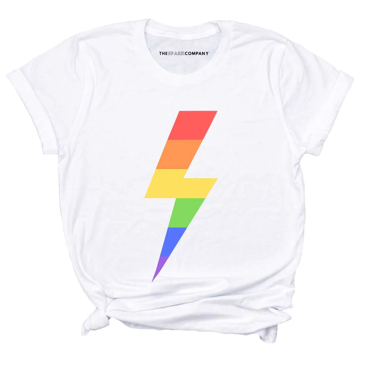 Rainbow Lightning Bolt LGBTQ  T-Shirt