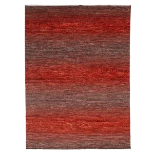 Red Modern Wool Rug - 10'1" x 14'