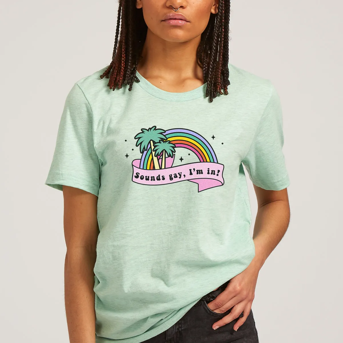 Retro Sounds Gay LGBTQ  T-Shirt