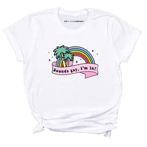 Retro Sounds Gay LGBTQ  T-Shirt