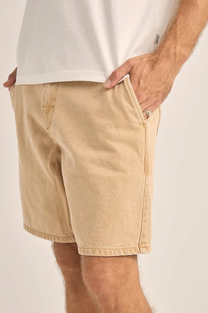 Rhythm Essential Jean Short - LATTE