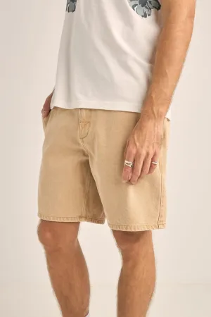 Rhythm Essential Jean Short - LATTE