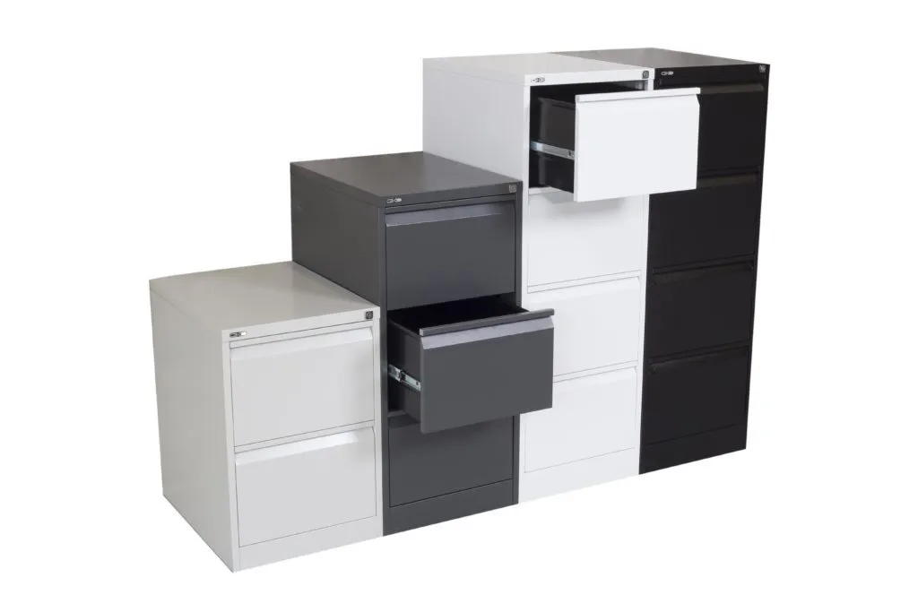 Rotom Standing 3 Drawer Filing Cabinet - White