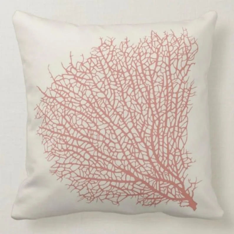 Sea Coral Set of 4 Pillow Covers