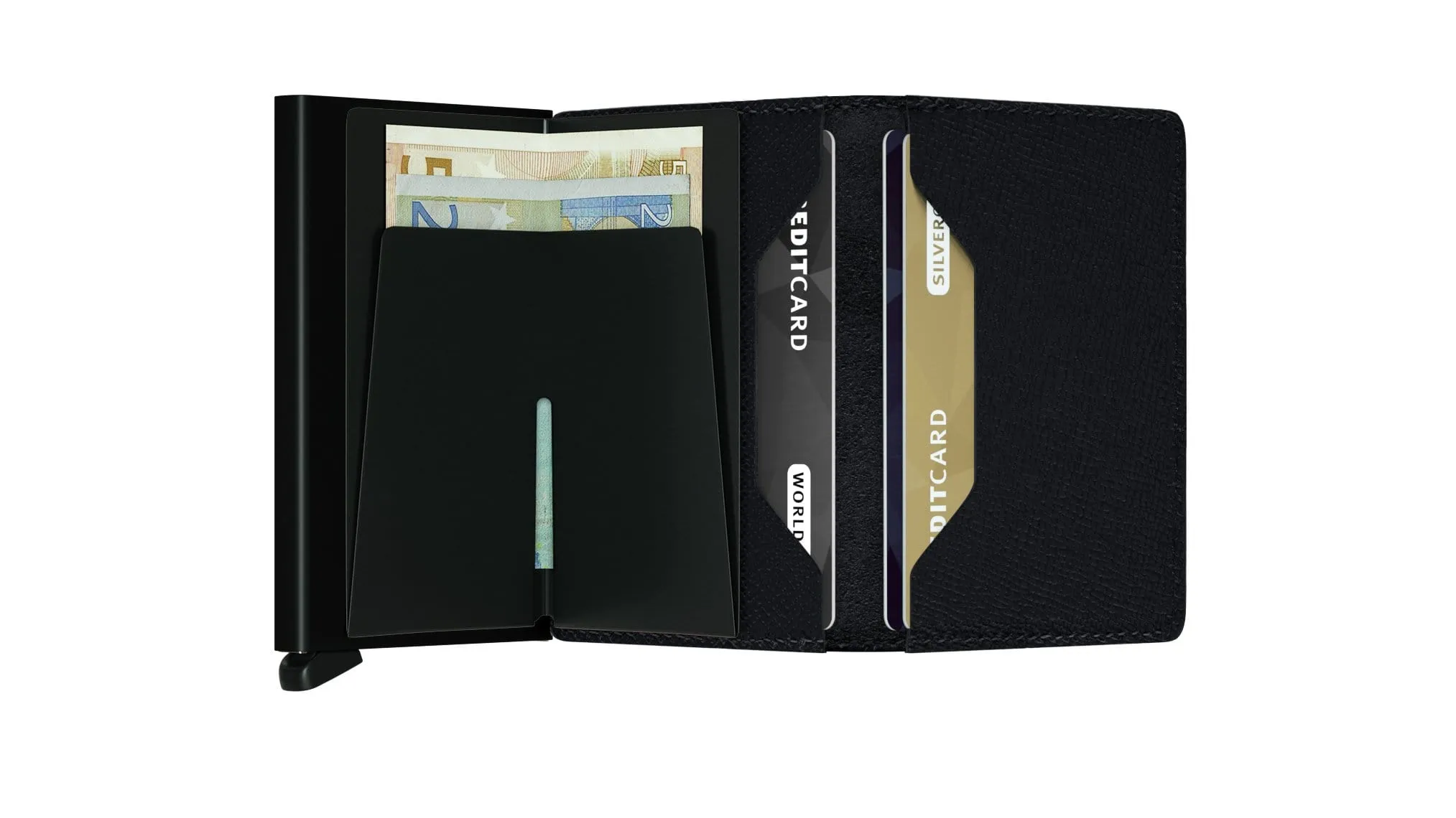 Secrid Slim Wallet - Crisple Black