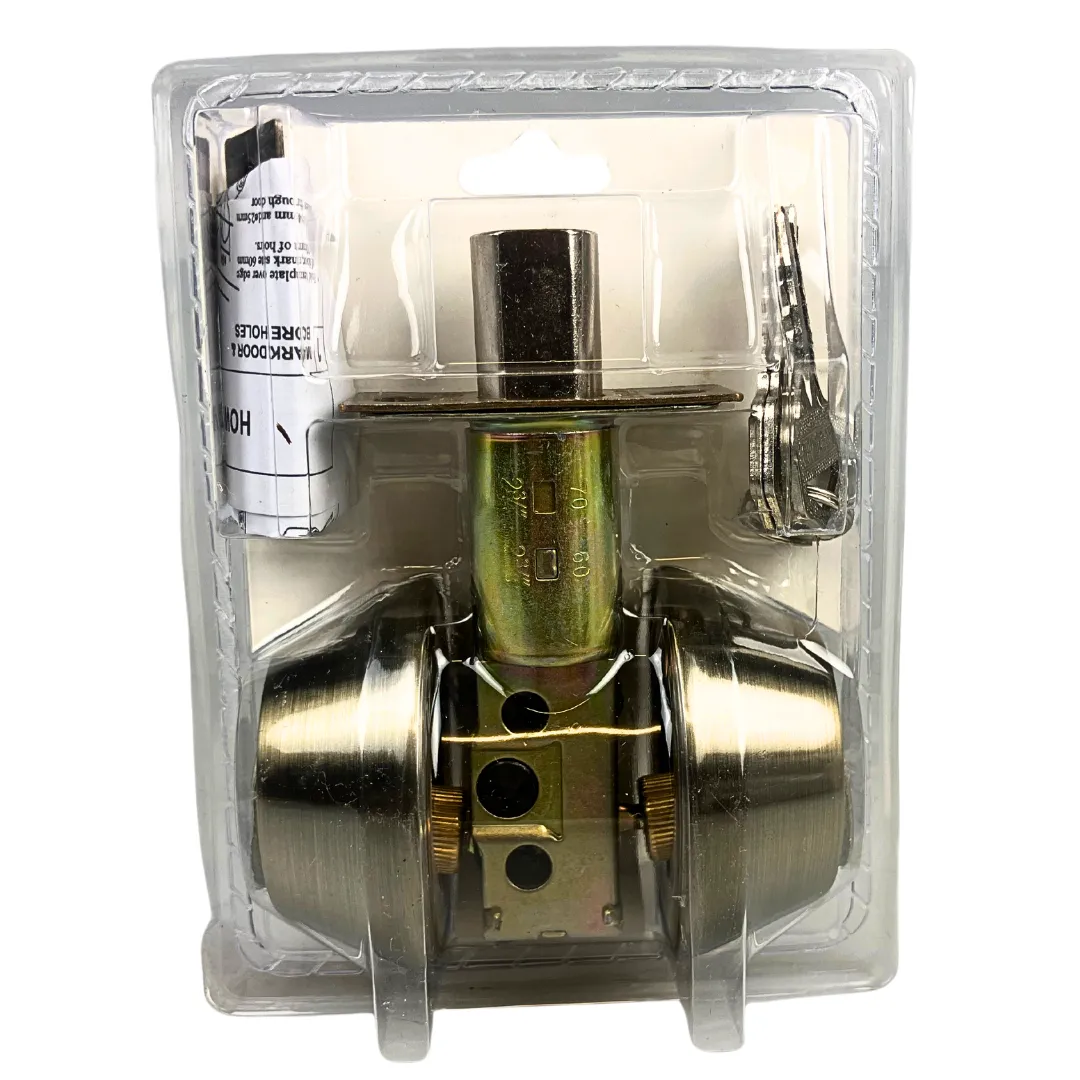 Secure Double Cylinder Deadbolt Lock with Adjustable Latch and Antique Bronze Finish  - TZ7352BRZ