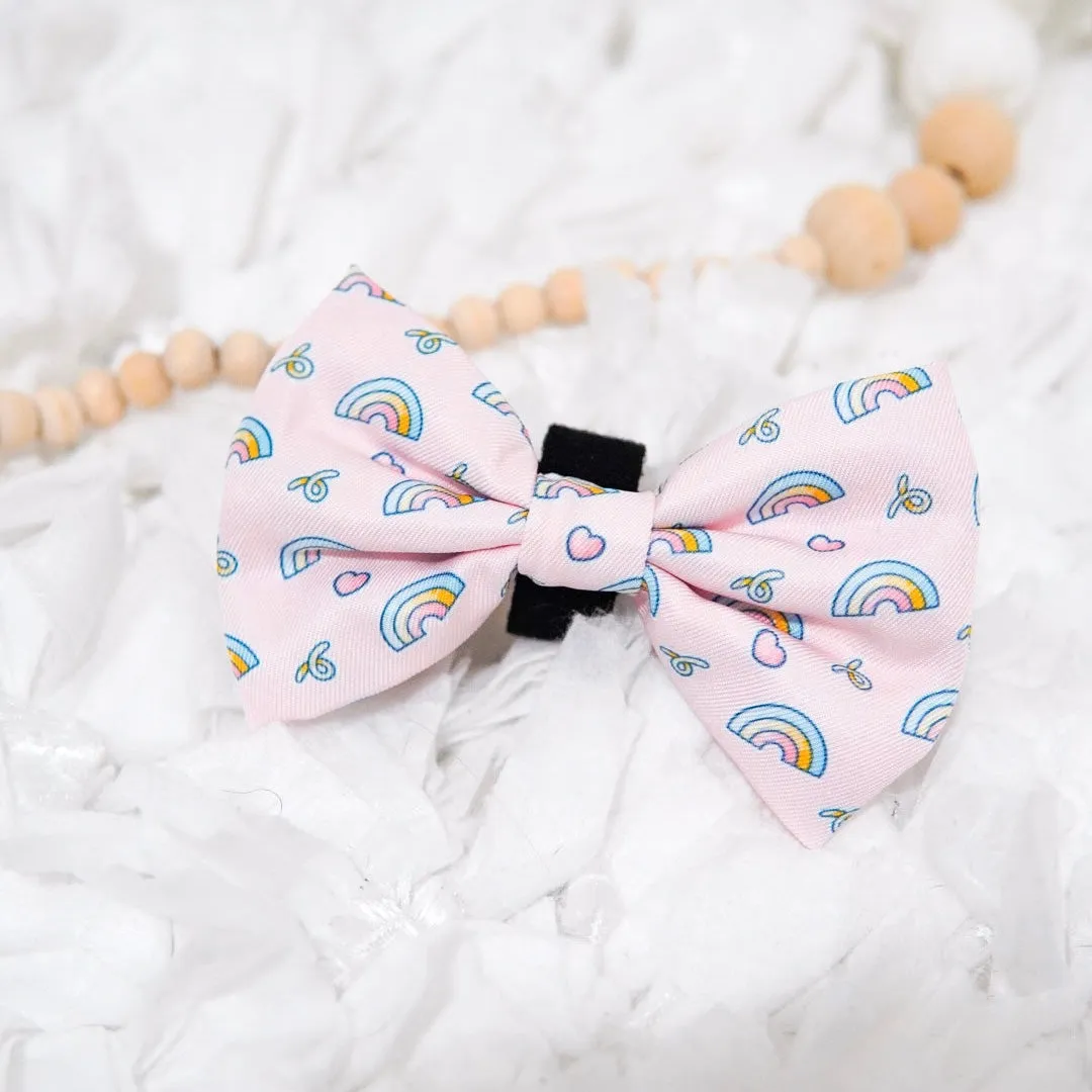 slide-on bow tie - over the rainbow
