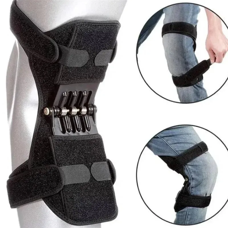 Sport Joint Patella Power Lift Knee Braces Elderly Walking Support Protect Fixed Booster Breathable Rebound Spring Knee New