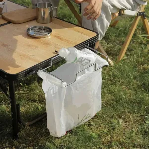 Storage Net Portable Shelf Bag Stuff Mesh for Picnic Outdoor Camping Barbecue Kitchen Folding Rack