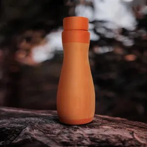 Terracotta Water Bottle- Curv  1 L- Capacity 1.0L Approx
