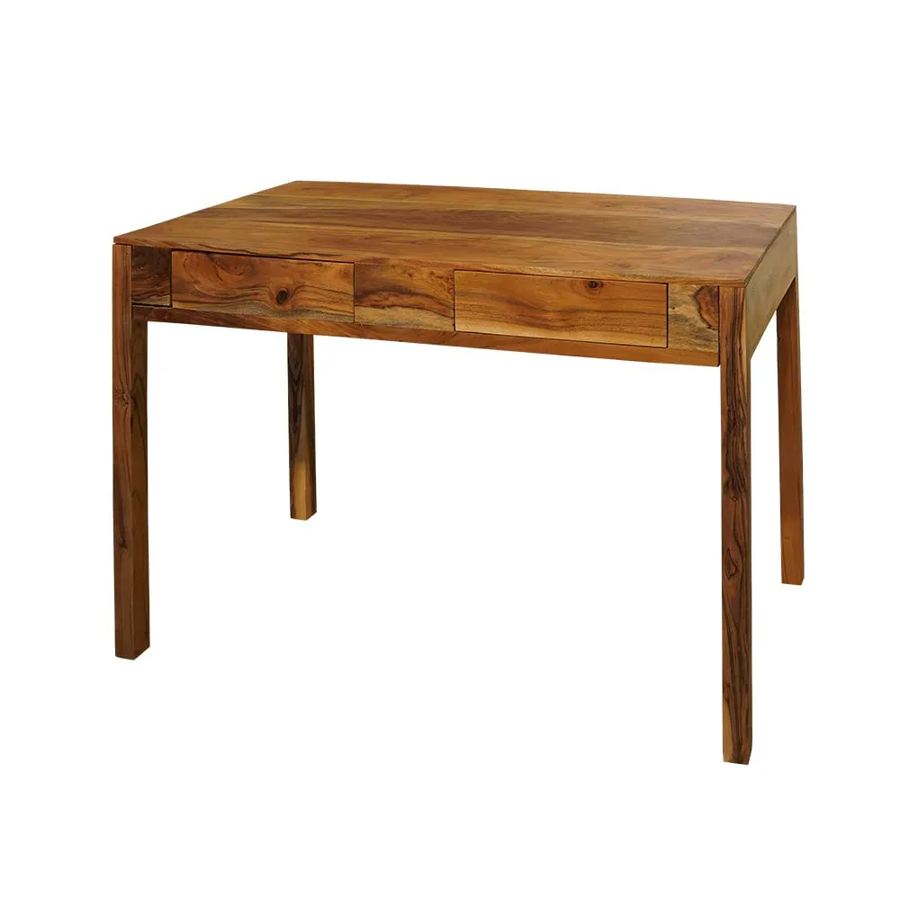 USHA SHRIRAM Computer Table with Drawer Storage | Computer Table for Home (115x55x76 cm) | Premium Sheesham Wood | Durable and Long Lasting | Centre Table (Normal Finish)