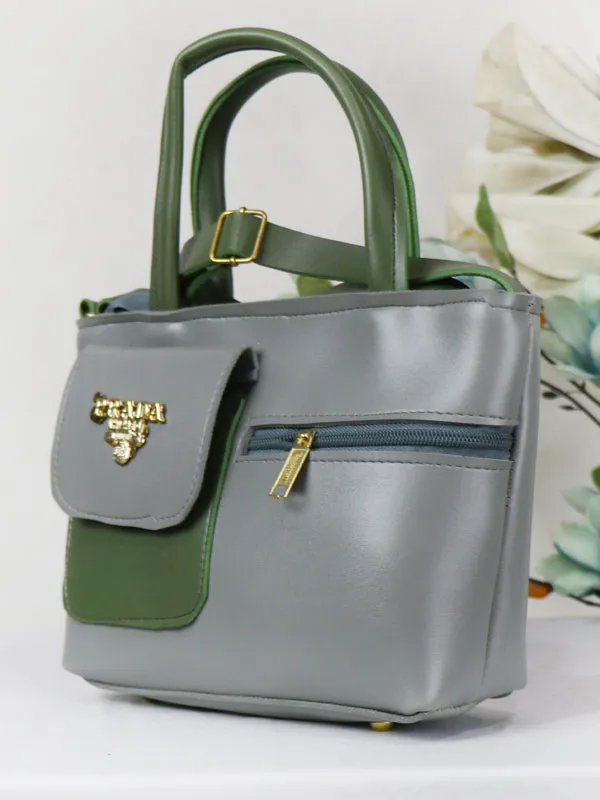 WHB32 Women's Handbag Light Grey