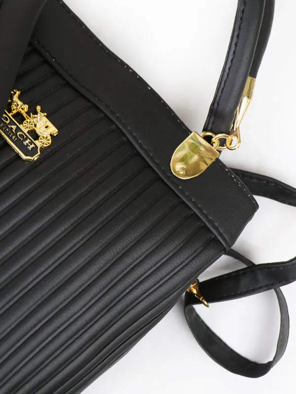 WHB39 Women's Handbag Black