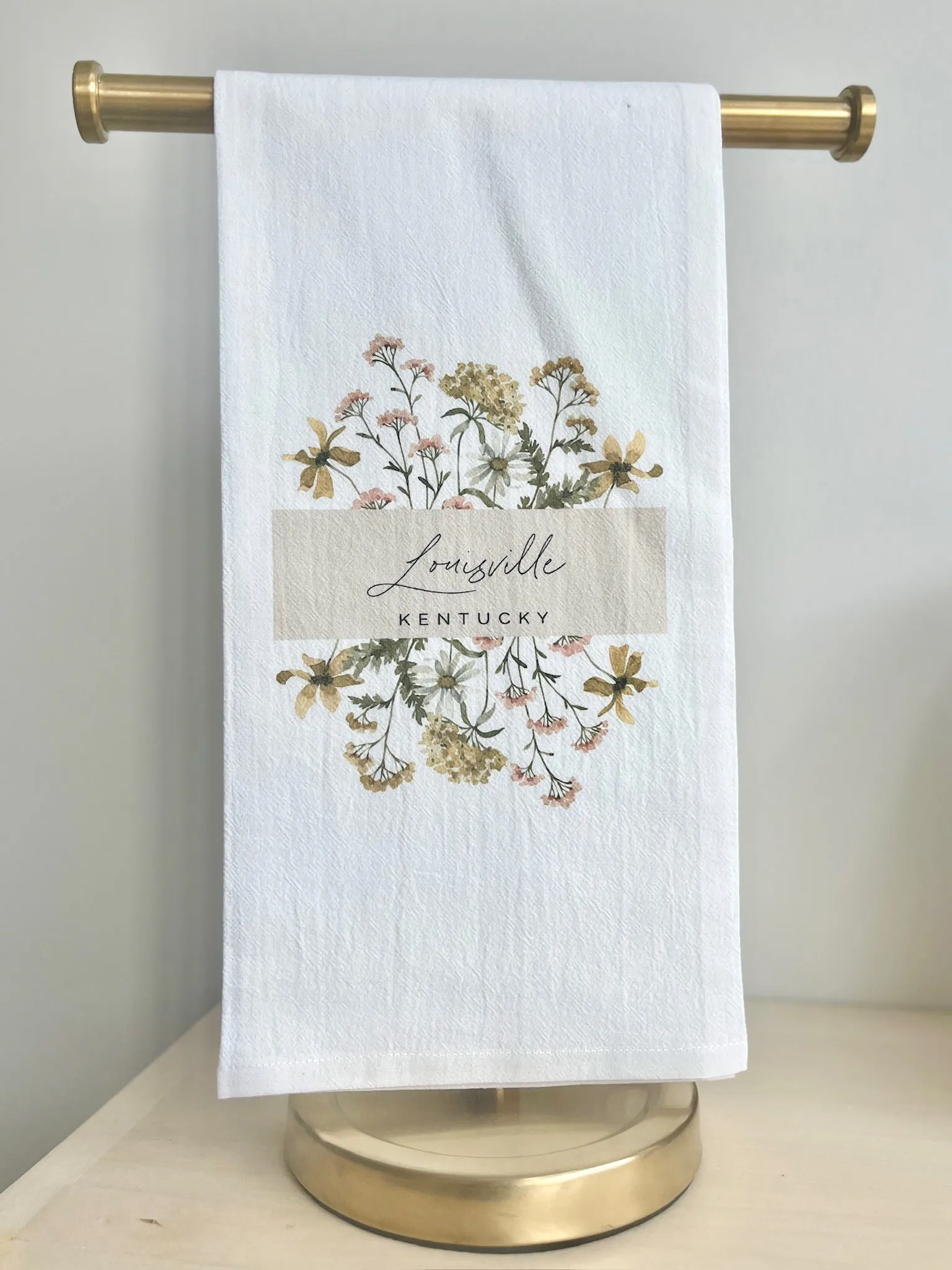 Wildflower Louisville Kentucky Tea Towel