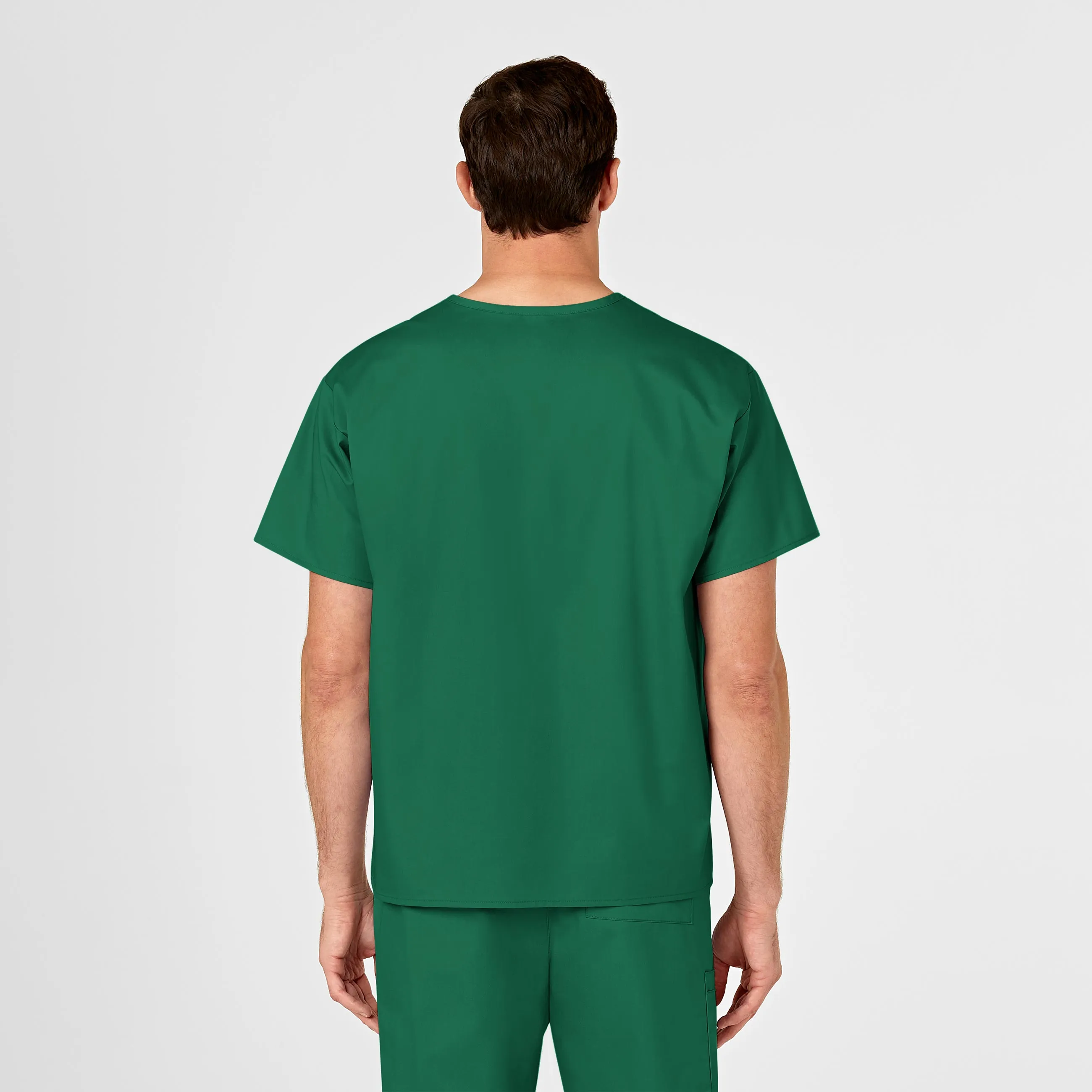WonderWORK Unisex V-Neck Scrub Top - Hunter