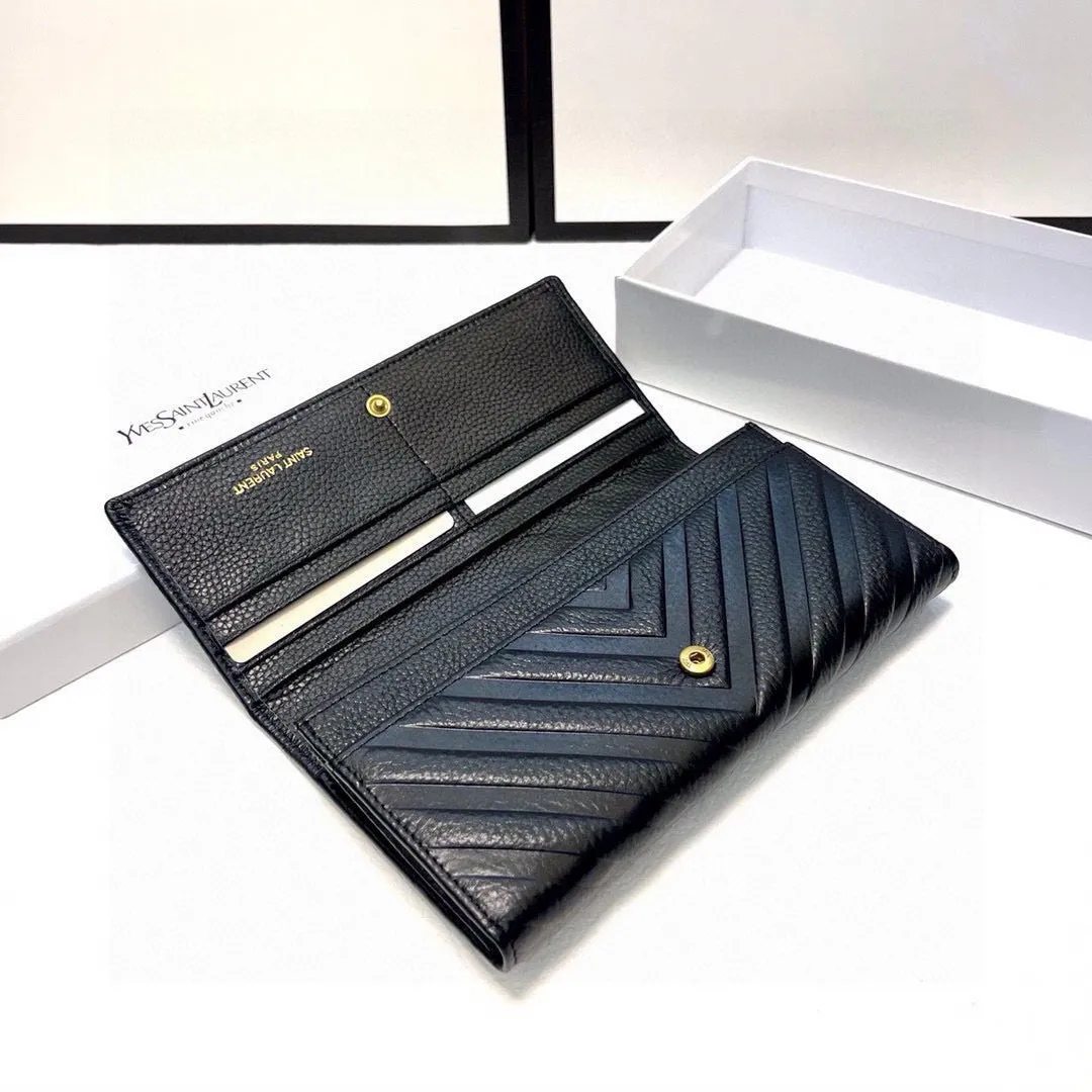YSK328 Cassandre Matelassé Large Flap Wallet / 7.4 x 4.3 x 1.1 INCHES