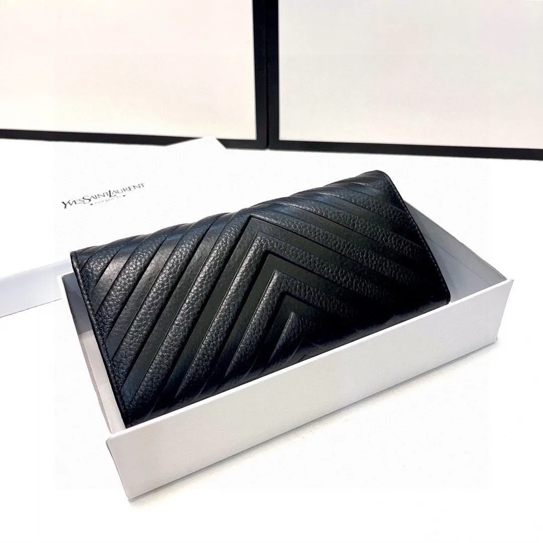 YSK328 Cassandre Matelassé Large Flap Wallet / 7.4 x 4.3 x 1.1 INCHES